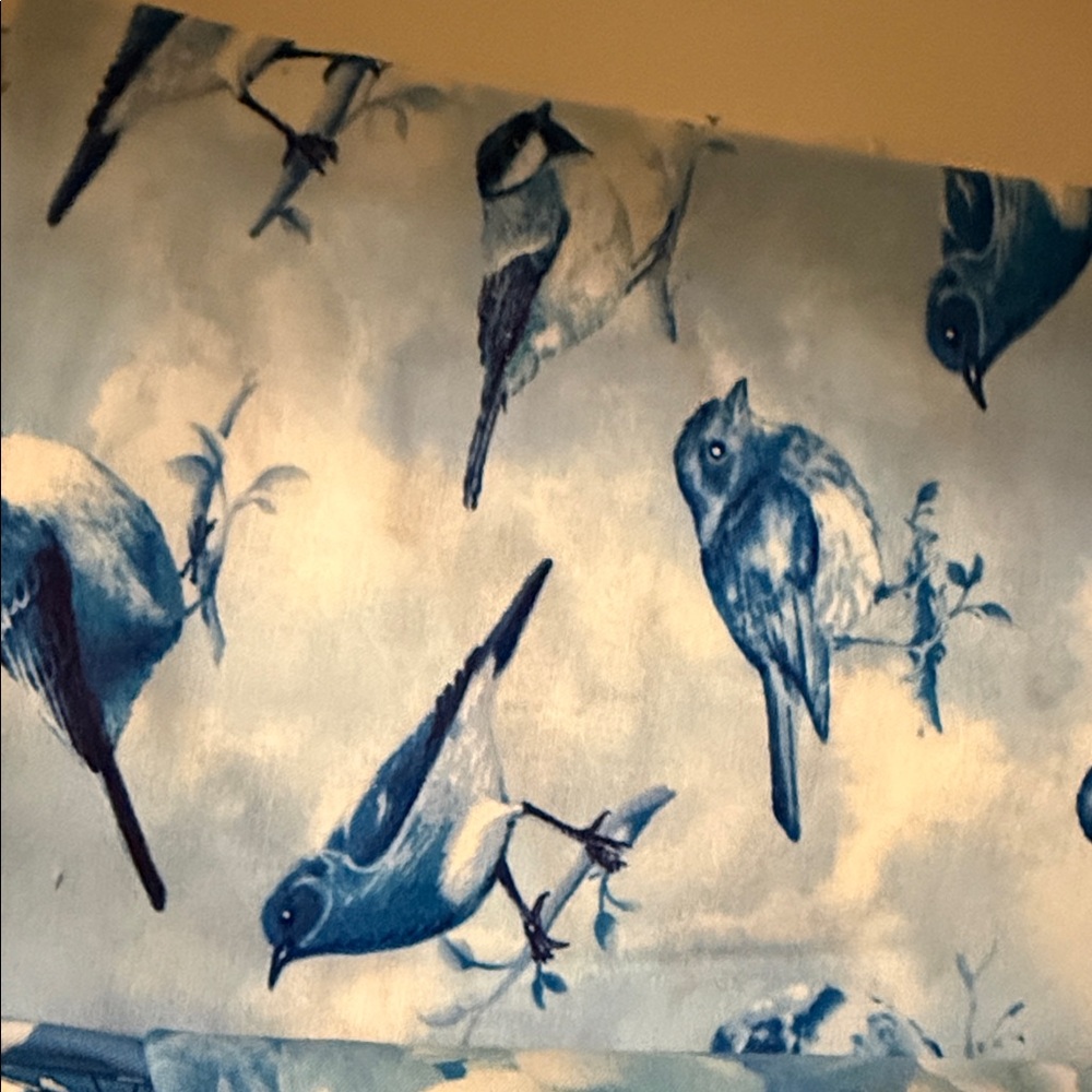 Timeless Treasures Bluebird Blue Blooms Quilt Kit - Blue 79.5” x 98.5” - Picture 5 of 12